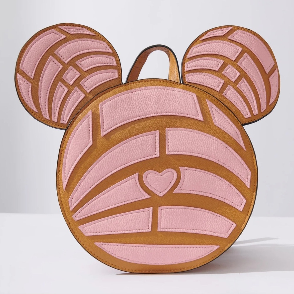 Tan and Pink Concha Mouse Backpack NWT - Picture 1 of 3